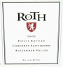 Roth Estate Alexander Valley Cabernet Sauvignon 2002  Front Label