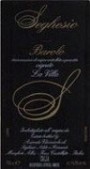 Fratelli Seghesio Barolo La Villa 2004 Front Label