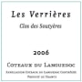 Les Verrieres de Montagnac Coteaux du Languedoc Clos des Soutyères 2006 Front Label
