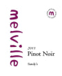 Melville Sandy's Block Pinot Noir 2011 Front Label