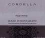 Cordella Rosso di Montalcino 2010 Front Label