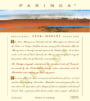 Paringa Merlot 2004 Front Label