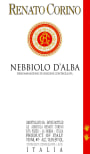 Renato Corino Nebbiolo d'Alba 2007 Front Label