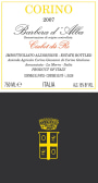 Giovanni Corino Ciabot du Re Barbera d'Alba 2007 Front Label