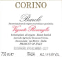 Giovanni Corino Barolo Vigneto Roncaglie 2001 Front Label