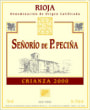 Hermanos Pecina Senorio Crianza 2000 Front Label