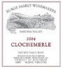 Burge Family Clochemerle GSM 2004 Front Label