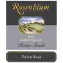Rosenblum Cellars Petite Sirah Pickett Road 2006 Front Label