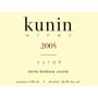 Kunin Santa Barbara Syrah 2005 Front Label