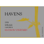 Havens Syrah Hudson Vineyard 2004 Front Label