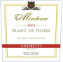 Andretti Montona Blanc de Noirs Sparkling 2001 Front Label