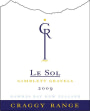 Craggy Range Winery Le Sol Syrah 2009 Front Label