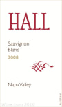 Hall Napa Valley Sauvignon Blanc 2008 Front Label