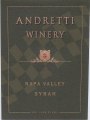 Andretti Syrah 2009 Front Label