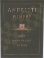Andretti Syrah 2007 Front Label