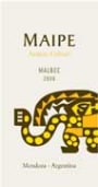 Maipe Malbec 2008 Front Label