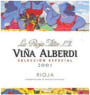 La Rioja Alta Vina Alberdi Reserva Tinto 2001 Front Label