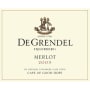 De Grendel Merlot 2005 Front Label