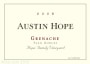 Austin Hope Grenache 2006 Front Label