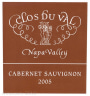 Clos du Val Stags Leap District Cabernet Sauvignon 2005 Front Label