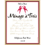 Menage a Trois Rose 2008 Front Label