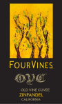 Four Vines OVC Old Vine Cuvee Zinfandel 2011 Front Label