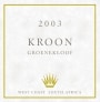 Darling Cellars Onyx Kroon 2003 Front Label
