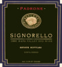 Signorello Padrone Cabernet Sauvignon 2000 Front Label