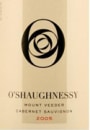 O'Shaughnessy Mt. Veeder Cabernet Sauvignon 2005 Front Label