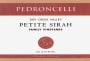 Pedroncelli Dry Creek Valley Family Vineyards Petite Sirah 2008 Front Label