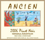 Ancien Wines Sonoma Mountain Red Dog Pinot Noir 2006 Front Label