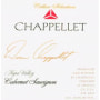 Chappellet Signature Cabernet Sauvignon 2006 Front Label
