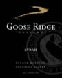Goose Ridge Syrah 2004 Front Label