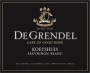 De Grendel Koethuis Sauvignon Blanc 2016 Front Label