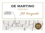 De Martino 347 Vineyards Reserva Cabernet Sauvignon 2008 Front Label