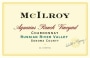 McIlroy Aquarius Ranch Chardonnay 2015 Front Label