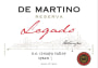 De Martino Legado Reserva Syrah 2015 Front Label