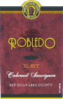 Robledo Family Winery El Rey Cabernet Sauvignon 2011  Front Label