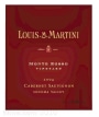 Louis Martini Monte Rosso Cabernet Sauvignon 2004 Front Label
