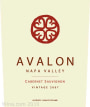 Avalon Napa Cabernet Sauvignon 2007 Front Label