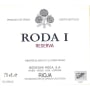 Bodegas Roda Roda I Rioja Reserva 1995 Front Label