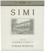 Simi Roseto 2008 Front Label