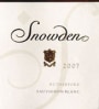 Snowden Sauvignon Blanc 2007 Front Label