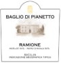 Baglio di Pianetto Ramione 2004 Front Label