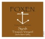 Foxen Tinaquaic Vineyard Syrah 2013 Front Label