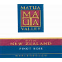 Matua Central Otago Pinot Noir 2007 Front Label