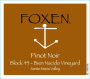 Foxen Block 43 Bien Nacido Vineyard Pinot Noir 2013 Front Label