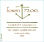 Foxen 7200 Mamere Vineyard Cabernet Sauvignon 2012 Front Label