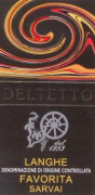 Deltetto Langhe Sarvaj Favorita 2008 Front Label