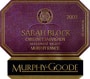 Murphy-Goode Sarah Block Cabernet Sauvignon 2003 Front Label